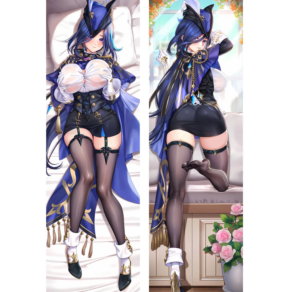 Genshin Impact Anime Dakimakura Pillow Cover Wriothesley Clorinde Furina Body Pillowcase