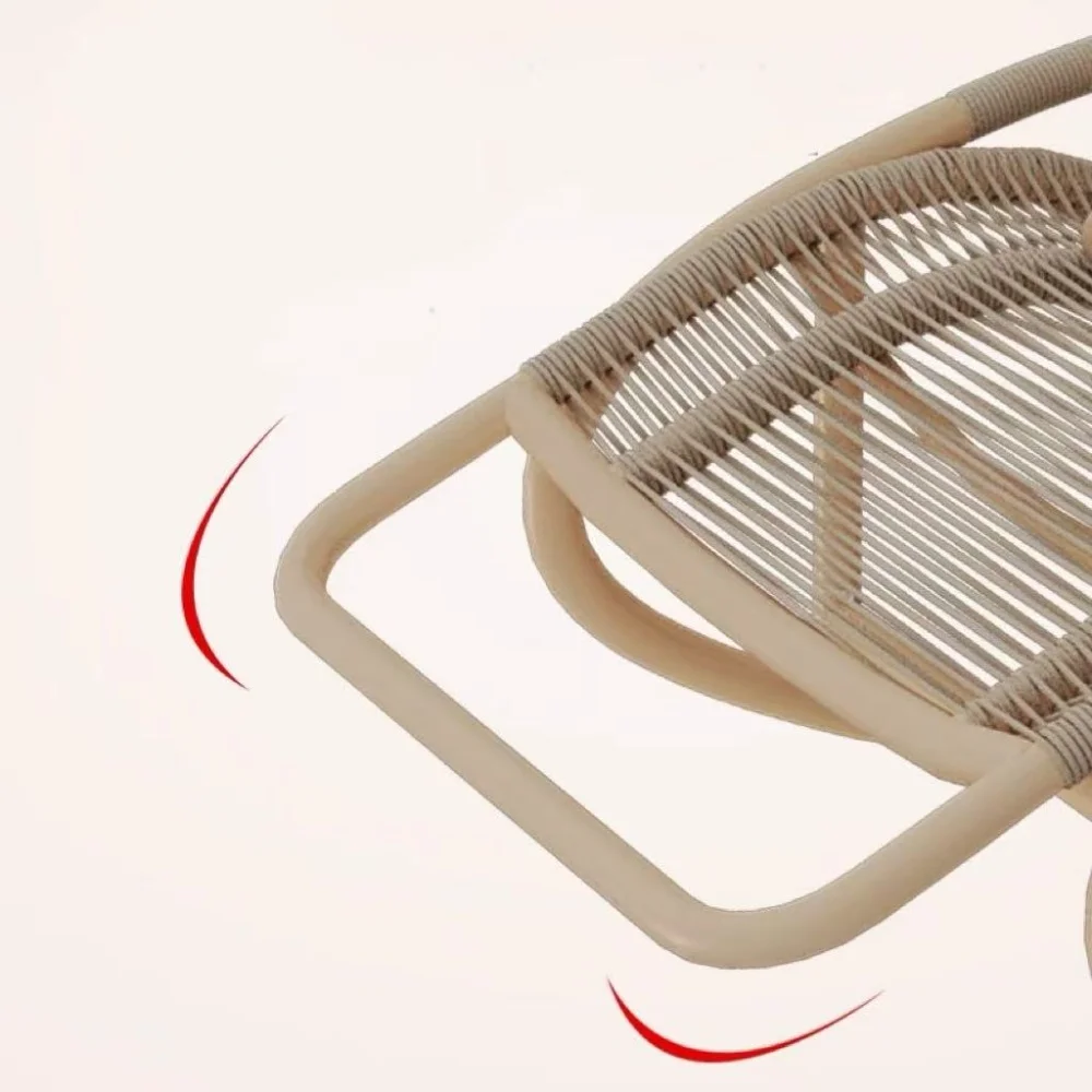 Кресло-качалка с откидной спинкой из ткани