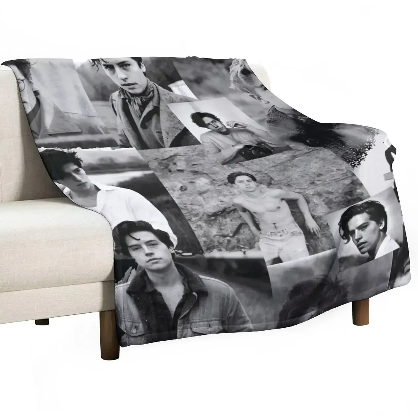 Cole Sprouse Throw Blanket Sofa Quilt Fashion Sofas funny gift Thins Blankets