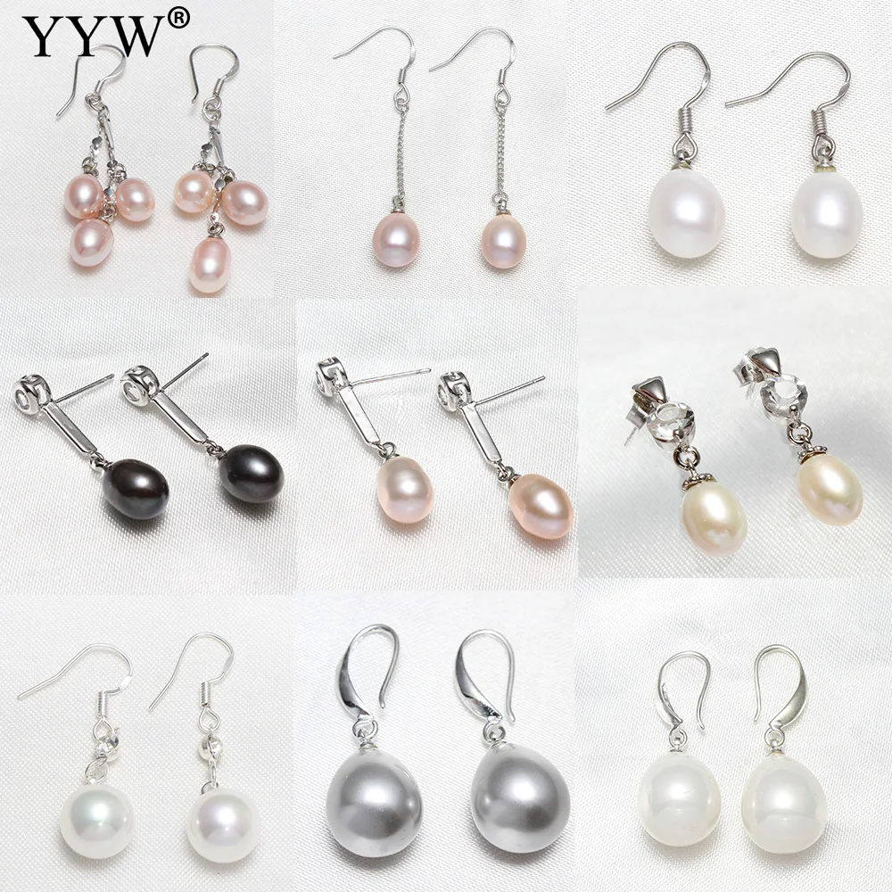 Freshwater Pearl Drop Earring Fashion Jewelry Gift South Sea Shell Party Earing Luxury  Natural Pearls Dangle Earrings For Women