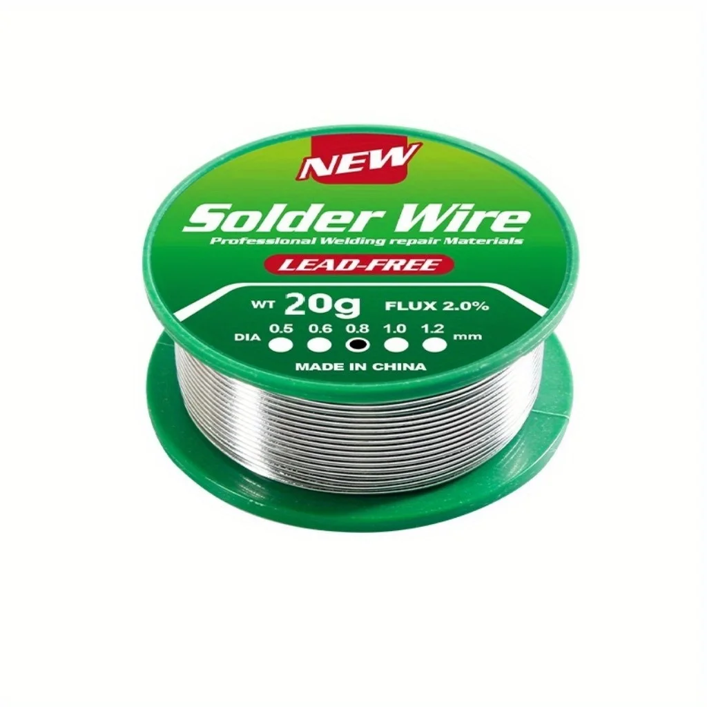 Flux solder, rosin core lead-free solder wire, electronic lead-free solder wire, Sn99.3-Cu0.7, 0.6/0.8/1.0m