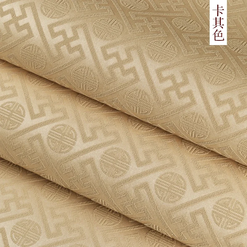New Chinese Modern Minimalist Plain Coins Pattern Non-woven Wallpaper Classical Swastika Living Room Tv Backdrop Wallpaper