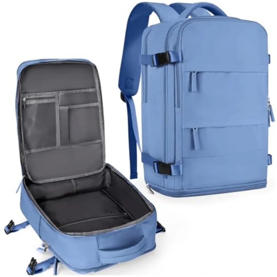

Large Travel Backpack For Women Men, Carry On Backpack Flight Approved, Hiking Backpack Outdoor Rucksack Casual Daypack Fit 15.