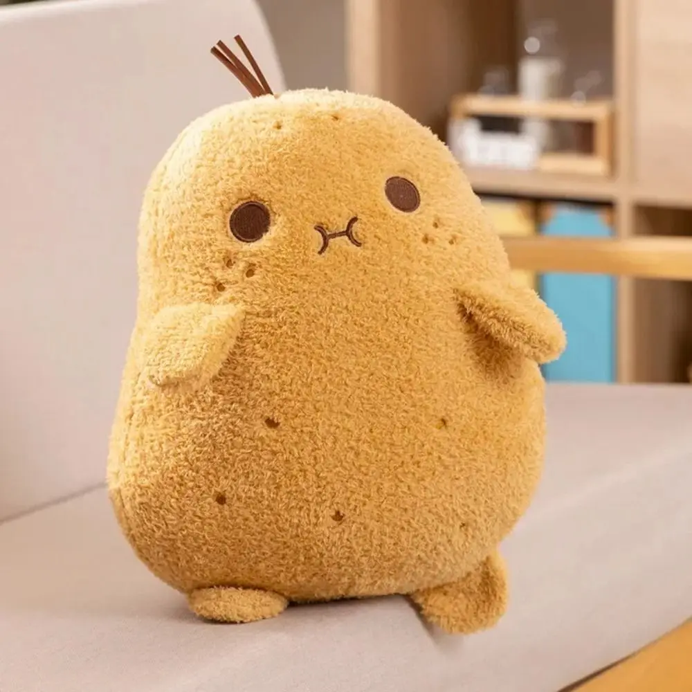 Bambola di peluche di patate piccole in cotone PP Peluche soffice ripiene di cibo divertente bambola di peluche Ins Cartoon Plant Spud Cuscino di tiro