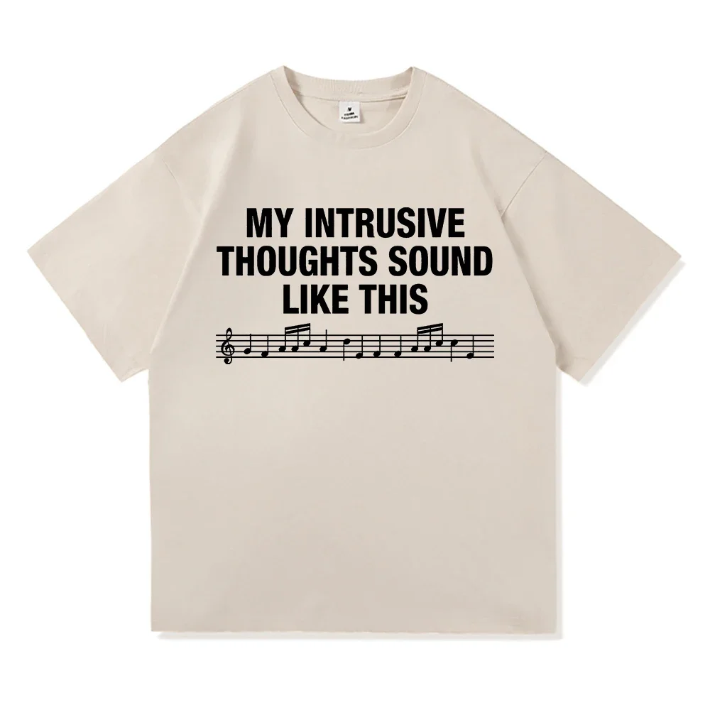 Ideas Intrusivas Suenan Como Esta Camiseta Estampada De La Mujer De Moda Rosalia Lux Berghai Harajuku Sleeve Aesthetic Clothes