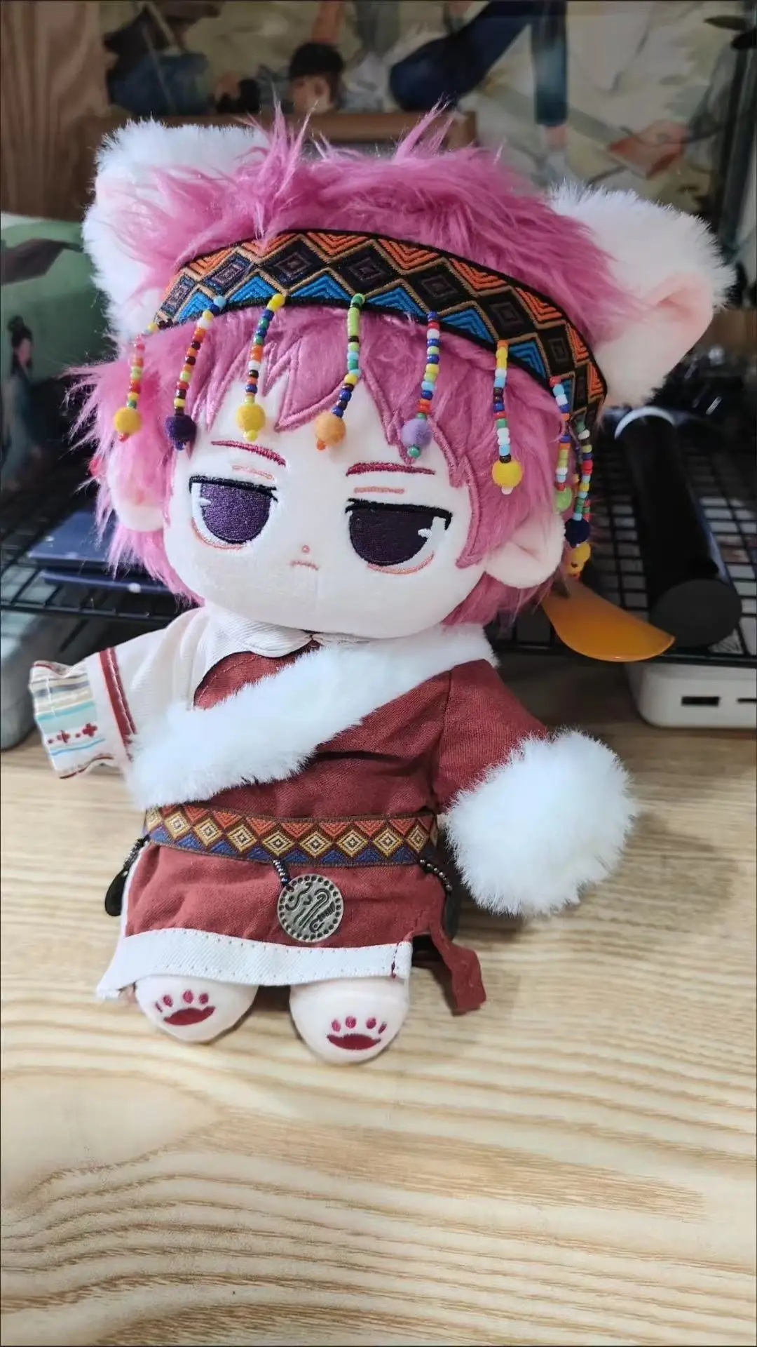 

Stuffed 20cm Anime Disastrous Life of Saiki Kusuo Cartoon Plush Doll Toy COS Dress-up Children Adults Collectible Cotton Gifts