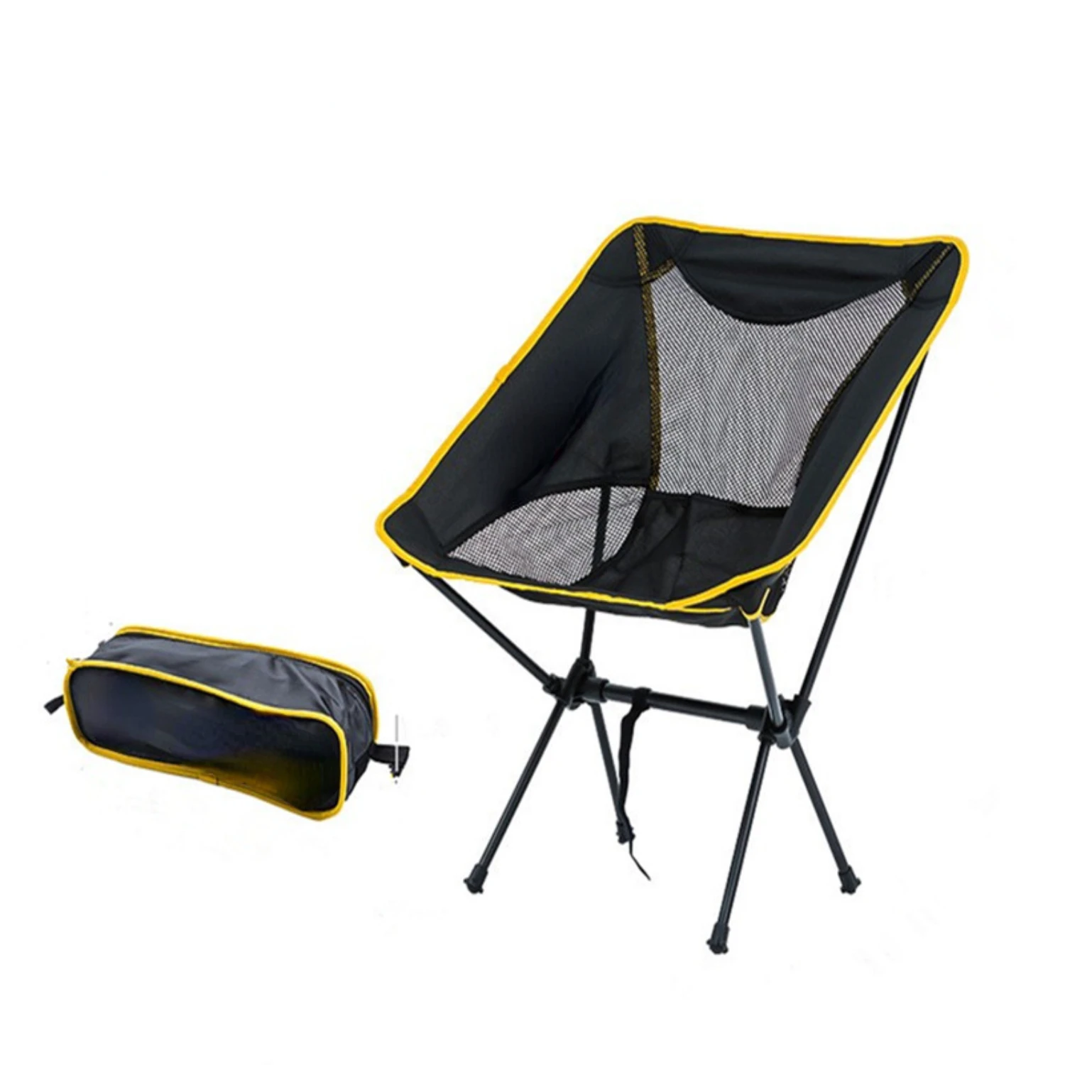 Lightweight Folding Camping Chair Outdoor Camping Chair+ Bag Set 1 Set of Cushions/Outdoor Supplies Simple Chair