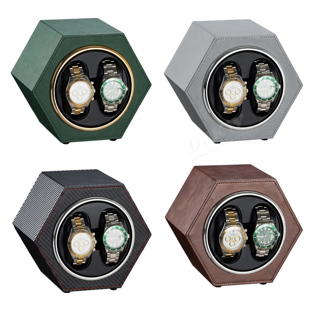 صندوق ملفاف ساعة بمحرك واحد صغير من النوع C جديد مع أوضاع دوران قابلة للتعديل لعرض متصل لملفاف الساعة الأوتوماتيكي