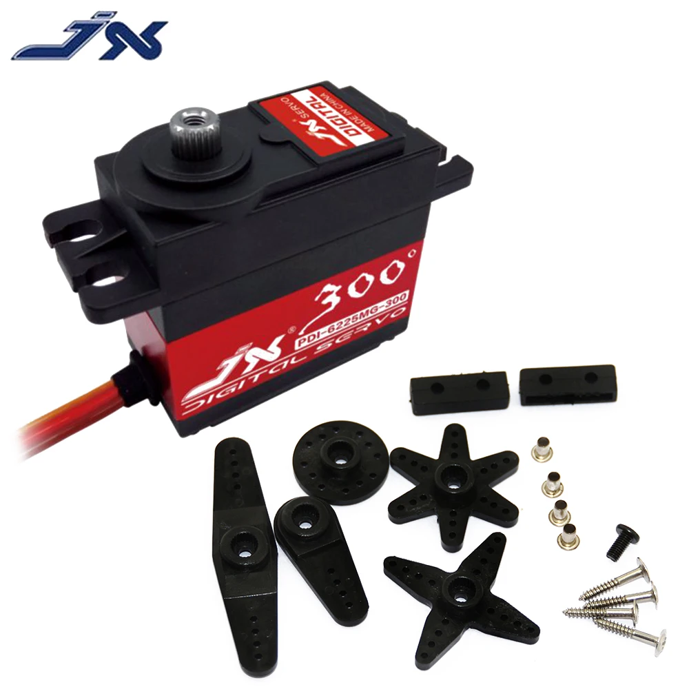 JX PDI-6225MG 25kg Metallgetriebe Bürstenloser Motor Digitaler Servo 300 Grad RC Auto Hochdrehmoment-Servo für RC-Rennwagen-Teile – Detail 6