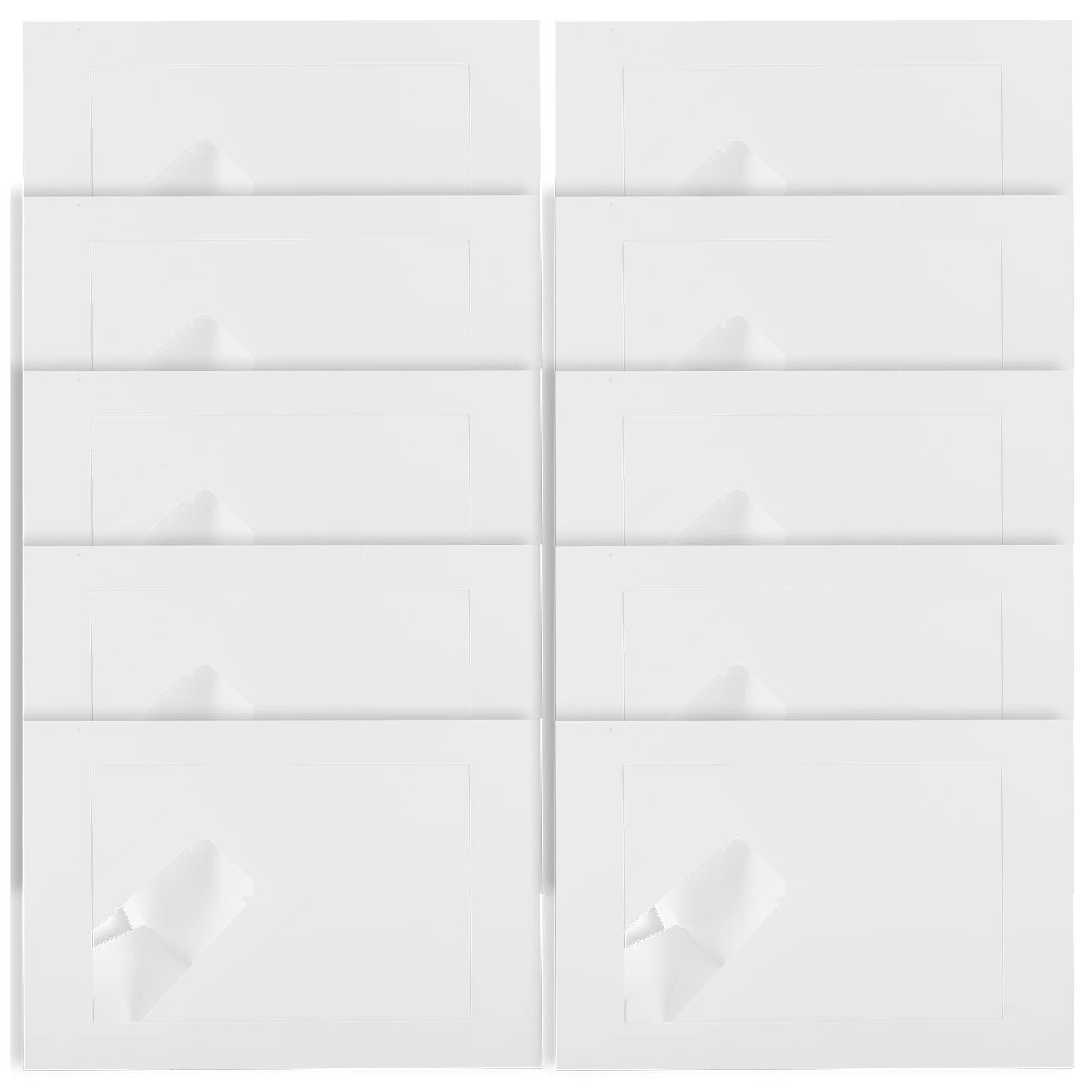 

10pcs Diy Photo Paper Picture Desktop Display Frame Blank Picture Holder For Home Decor Bedroom Decorative Photo Frame