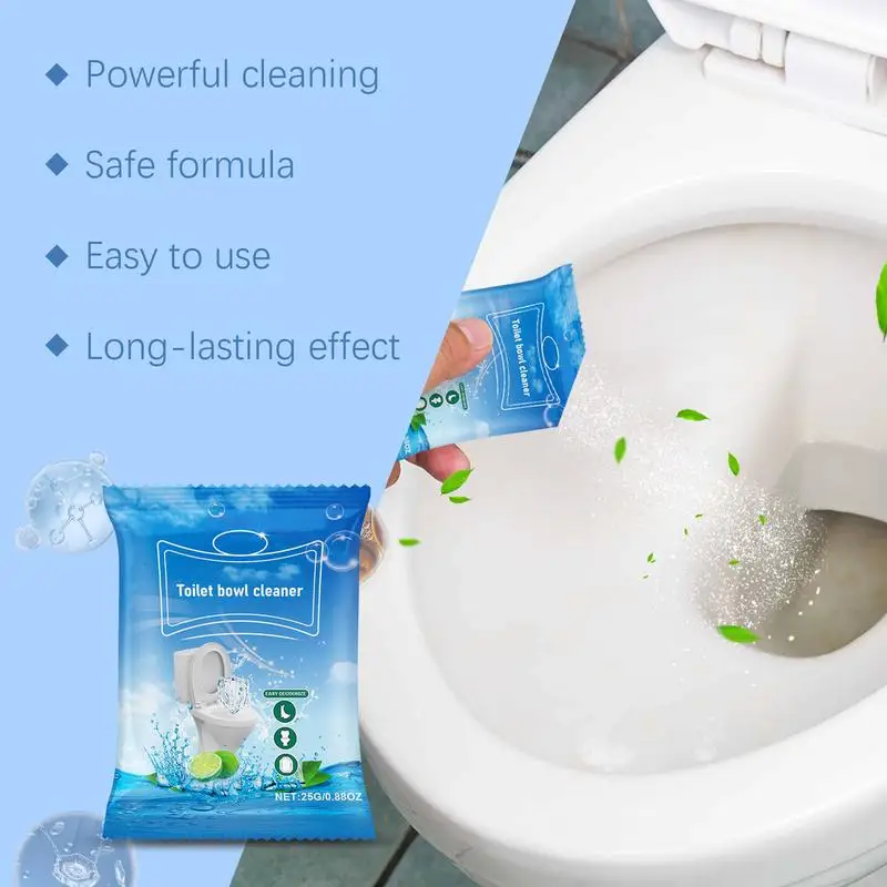 Foam Toilet Powder 25g Eco-Friendly Toilet Cleaning Supplies Deep Cleaning Foam Cleaner For Toilets Removes Rust And Other