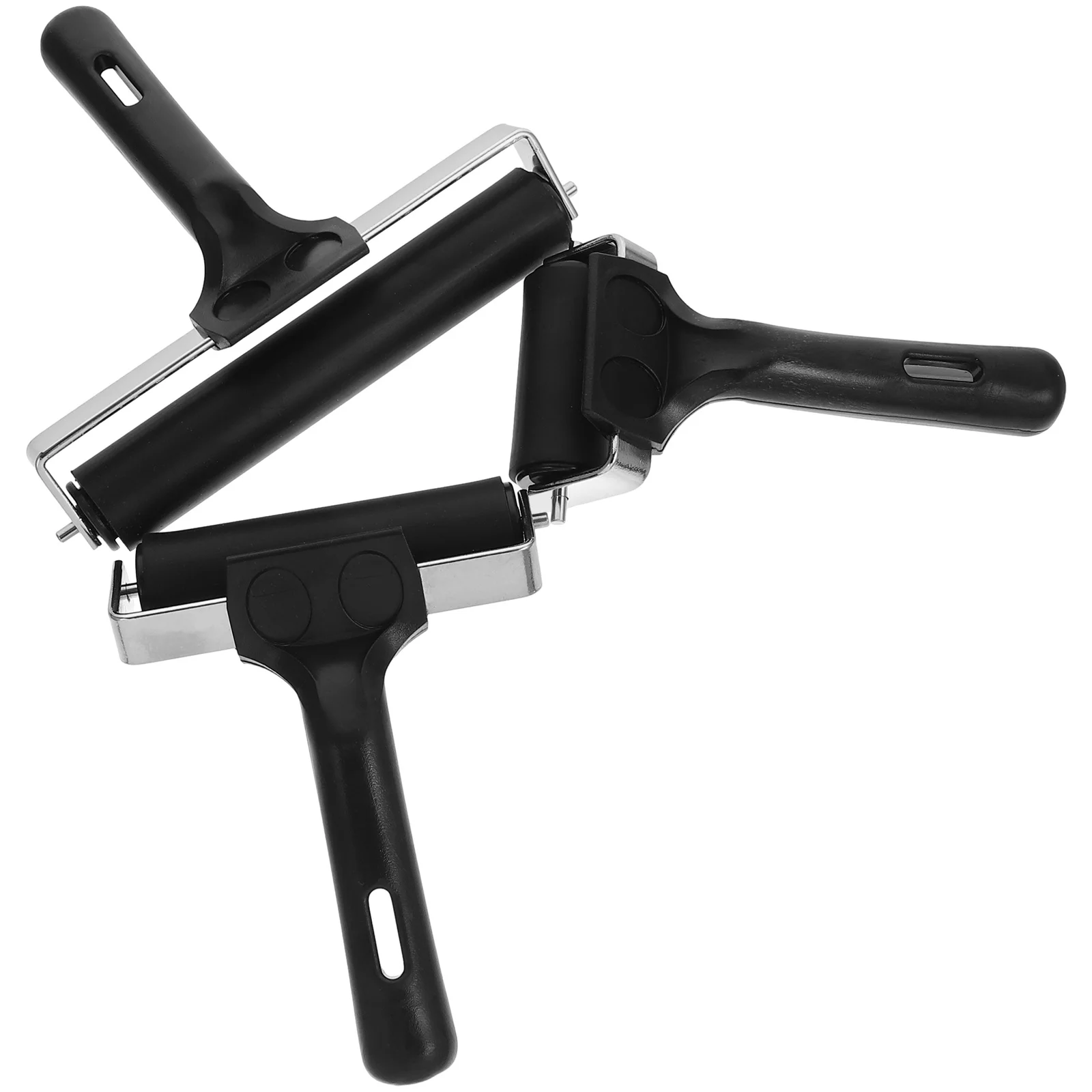 

3Pcs Rollers for Printmaking Rubber Printmaking Rollers for Ink Glue Stamping Tools Handheld