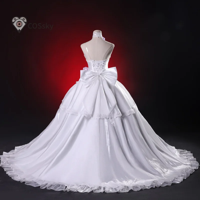 Figura de Anime Date a Live, Tokisaki Kurumi ‌ Disfraz de Cosplay de Pesadilla, Vestido de Novia Nuevo y Precioso para Mujer, Uniforme Dulce de Halloween