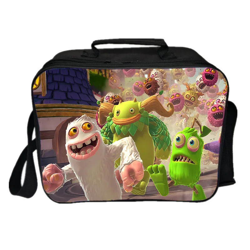 

Multifunction My Singing Monsters Cooler Bag Waterproof Portable Zipper Thermal Lunch Bags For Women Lunch Box Picnic Food Bag