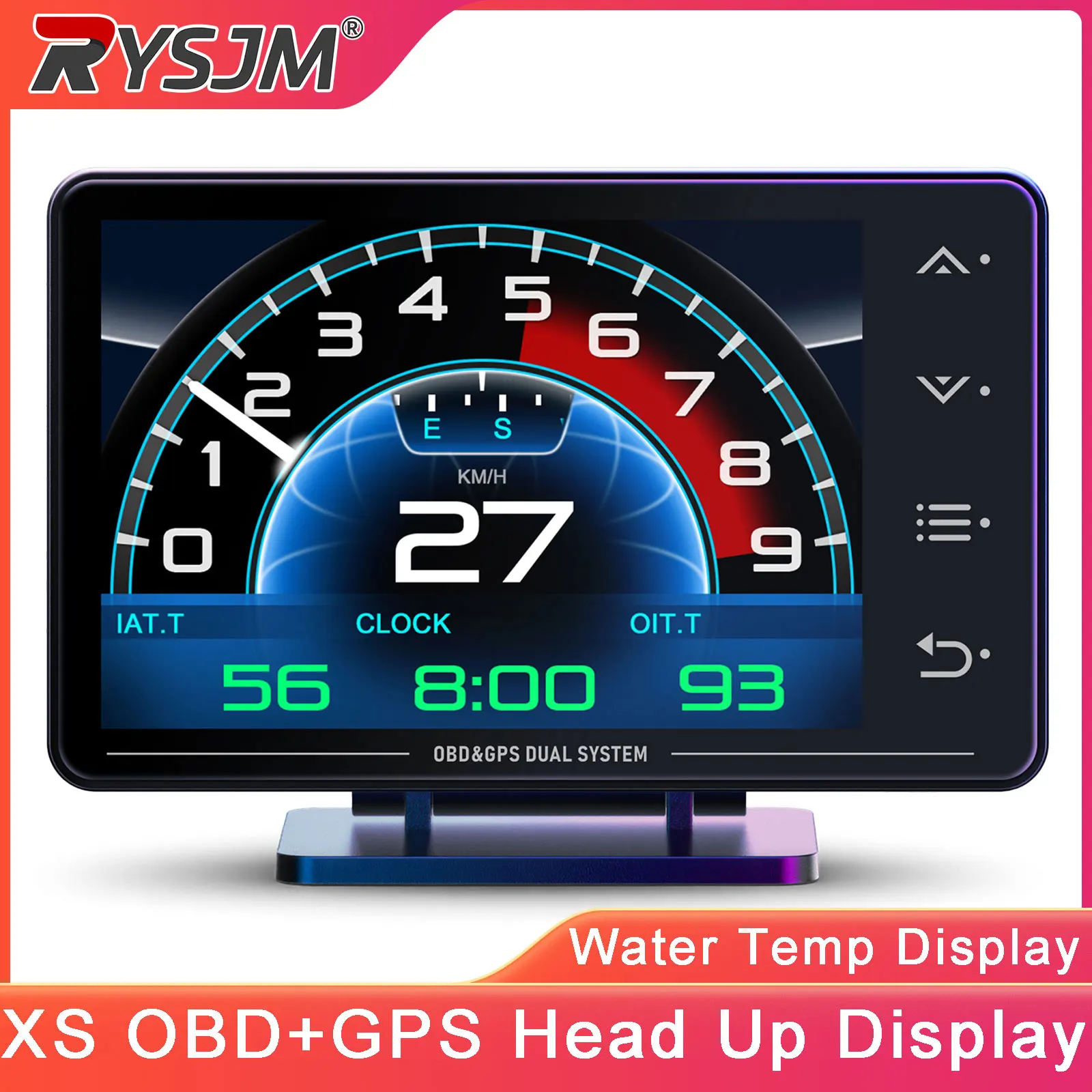 

Автомобильный проекционный дисплей XS OBD2+GPS: интеллектуальная приборная панель, измеритель угла наклона, датчик акселерации, подсветка, сигнализация превышения скорости, автомобильные аксессуары