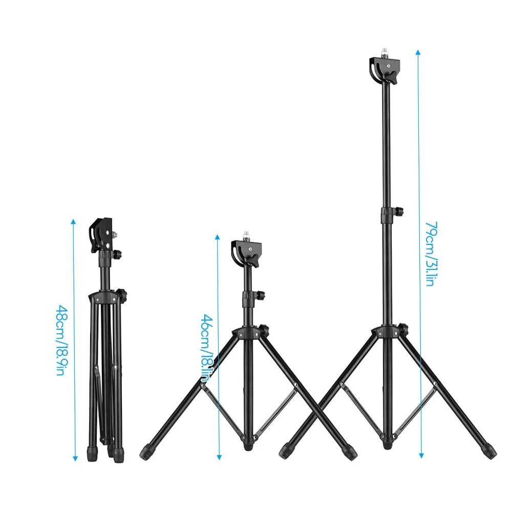 Drum Pad Metal Stand 8mm Screw Connector 46cm-79cm Adjustable Height for 8-10 inch Drum Practice Pad with Carry Bag view 4