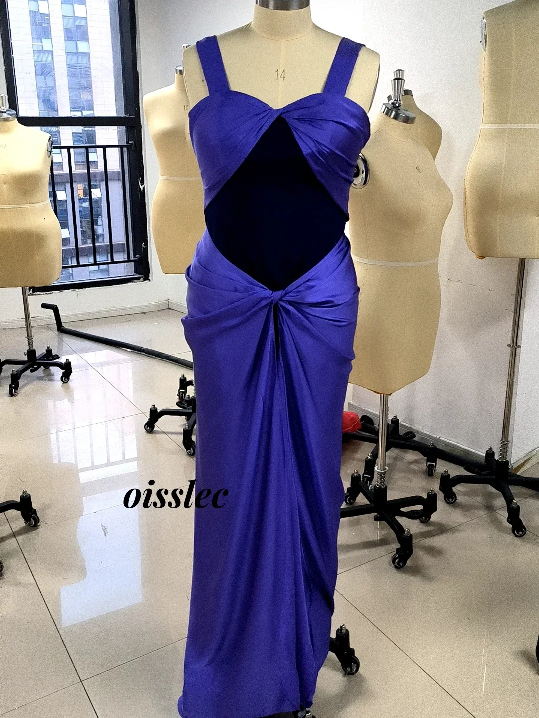 Oisslec Prom Dresses Elegant Vintage Sweet Purple Mermaid Bow Ruffle Fashion Formal Occasion Prom Dress Evening Party Gowns