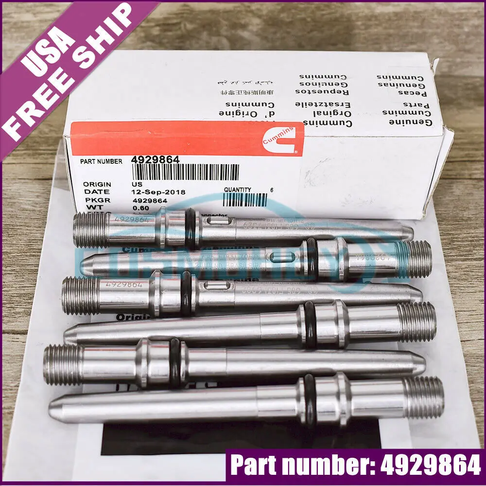 

6PCS 5.9 & 6.7L INJECTOR CONNECTOR TUBES fITS FOR 2003-2012 DODGE CUMMINS DIESEL