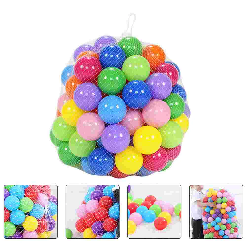 Boule Colorée en Plastique Souple pour Piscine d'Eau, Balle Ondulée, Aire de Jeux Extérieure, Maison, Tentes, Jouets, 50 60 100 Pièces