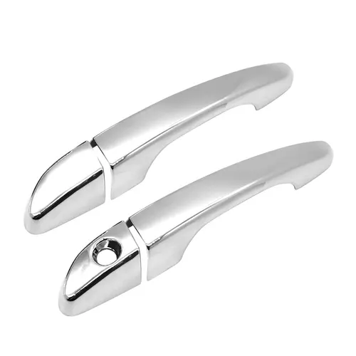 Imagen 2 del producto Para Hyundai Tucson 2015 2016 2017 2018 2019 2020 estilo de fibra de carbono manija de puerta Exterior moldura cubierta embellecedora decoración ABS Auto