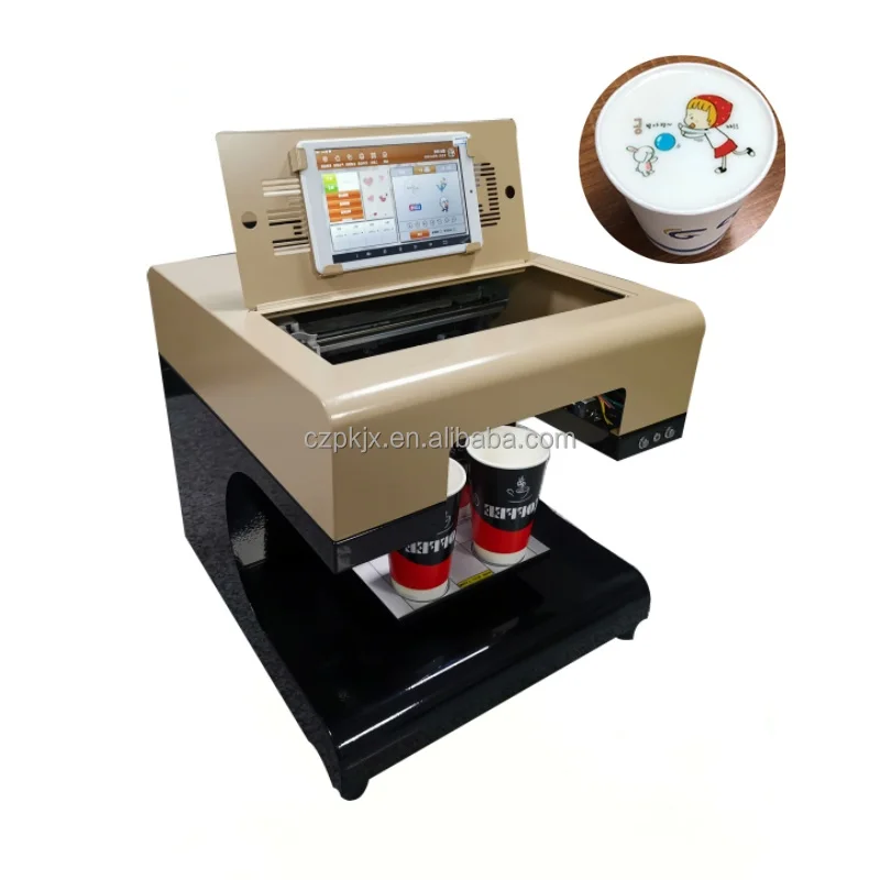 

High Performance 3d Food Chocolate Cookies Printing Machine 4 Cups 110v 220v Coffee Printer Machines