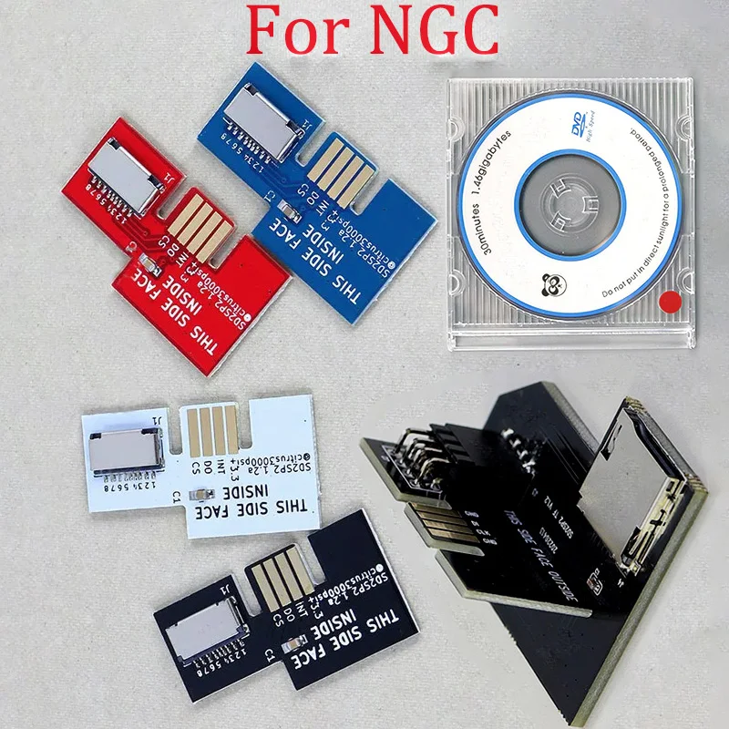 1 قطعة ل NGC SD2SP2 برو محول قارئ بطاقات SD مع التمهيد القرص DVD صغير و Xeno GC رقاقة استبدال جزء متوافق #1