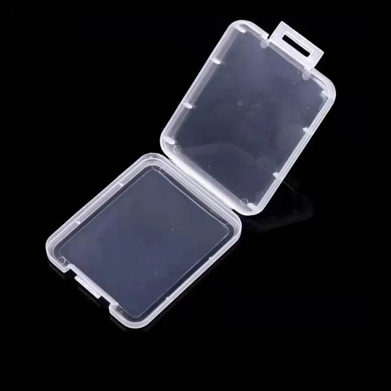 1 Pc Transparent SD TF CF Memory Card Storage Box Holder Box Protective Case Portable Anti-loss Memory Card Clear Plastic Case