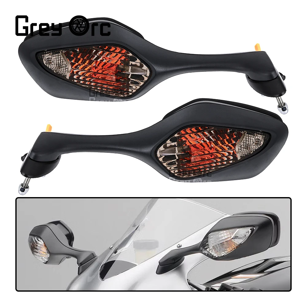 

2PCS Motorcycle Foldable Rearview Mirror With Turn Signal For Honda CBR 1000RR 2008-2016 VFR 1200 2010-2017 Accessories