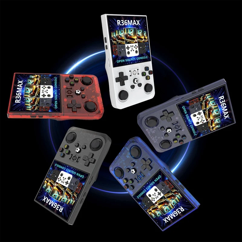 B04B-R36MAX Retro Handheld Game Console 64GB 4.0 Polegadas Tela IPS Portátil Pocket Video Player Suporta 30+ Emuladores