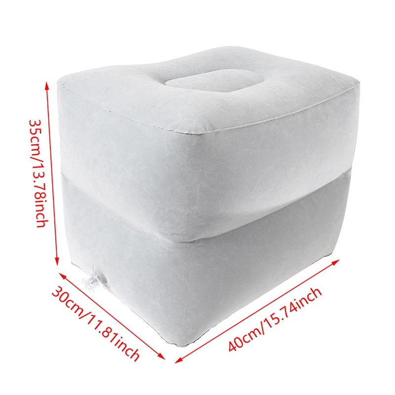 PVC Kids Flight Sleeping Footrest Pillow Resting Pillow On Airplane Cat Bus Pillow Inflatable Travel Foot Rest Pillow Foot Pad