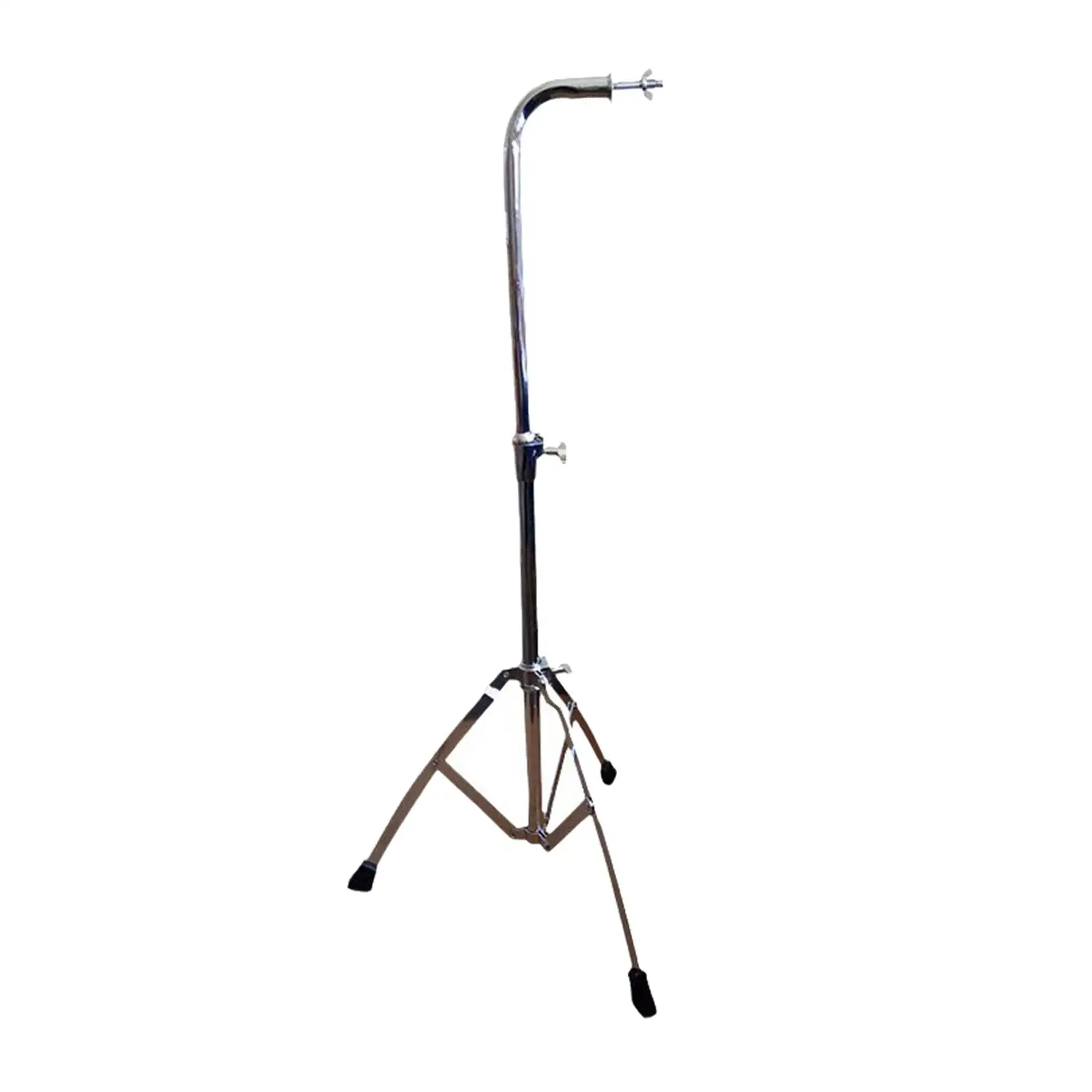 Single Row Wind Chimes Adjustable Mounting Stand Sturdy Triangular Percussion Chime for Music
