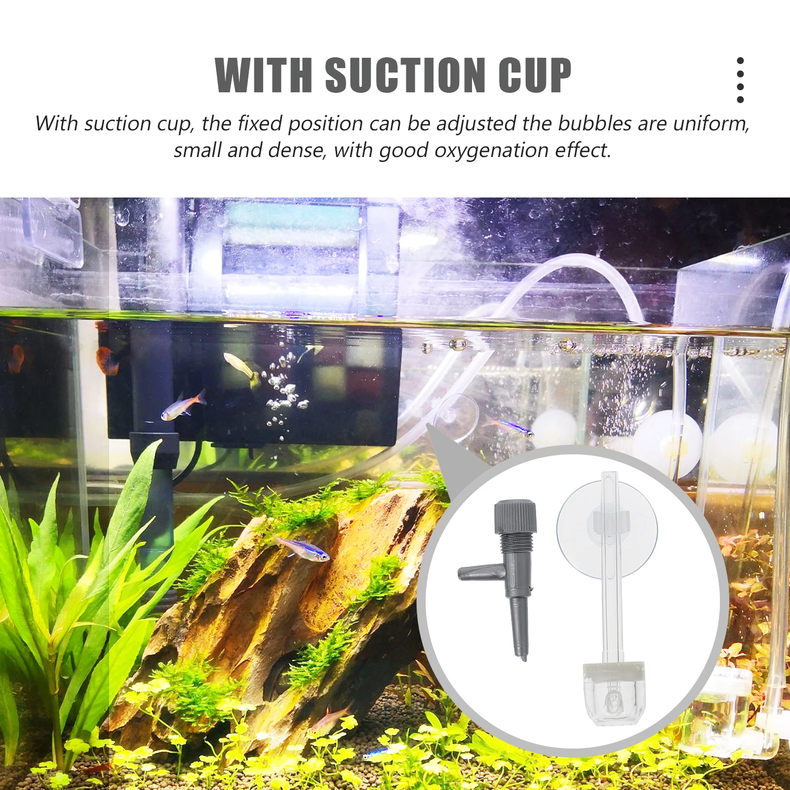 

1 set Bubble Stone for Fish Tank Air Diffuser Aquarium Oxygenation Enhancer Bubbler Stone Water Circulation System for Aquarium