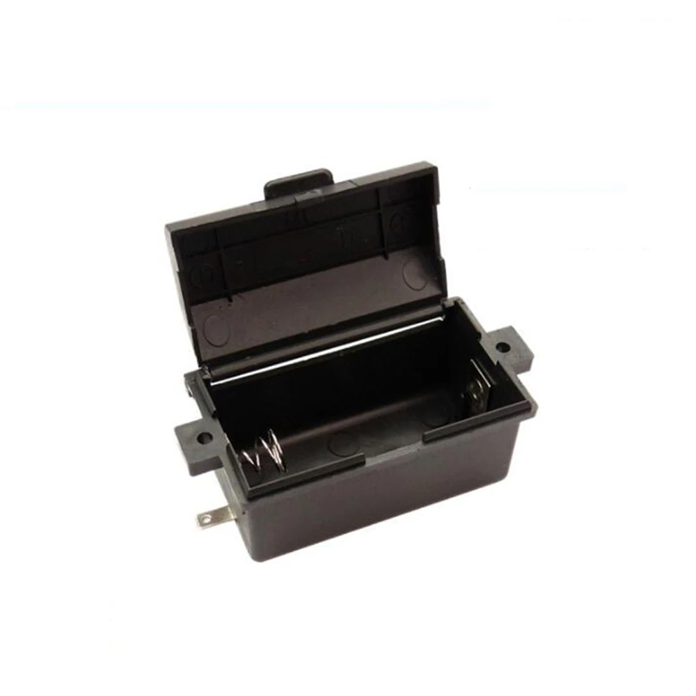 2PCS 1.5v No.1 Battery Box Replacement Black Plastic Battery Case Gas Stove Battery Compartments 71x 41x 38MM