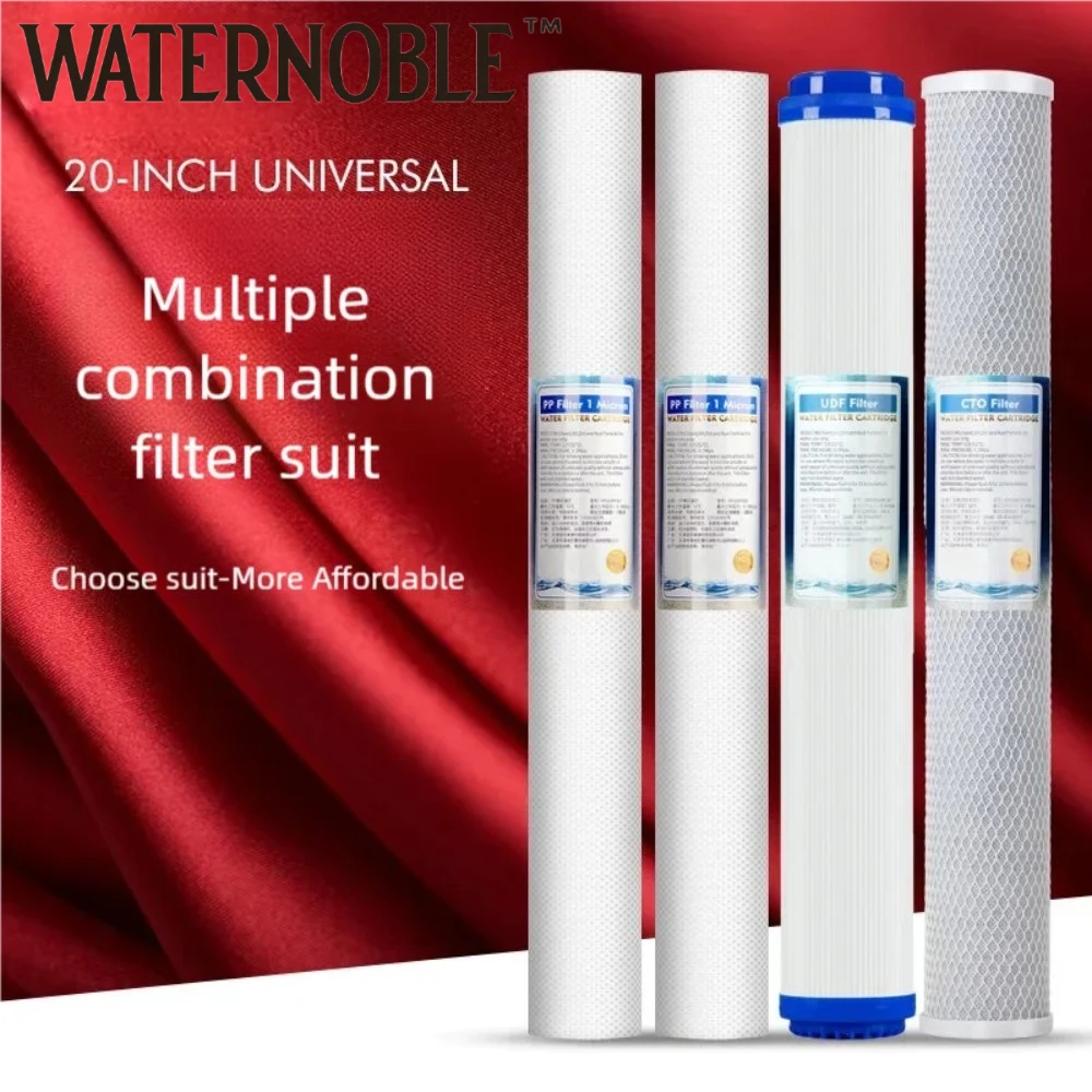 3 Stage Whole House Water Filter Kit Replacement Pack Set 1-5 Micron Filter Element 20 X 2.5 Inch Sediment Filter Polypropylene