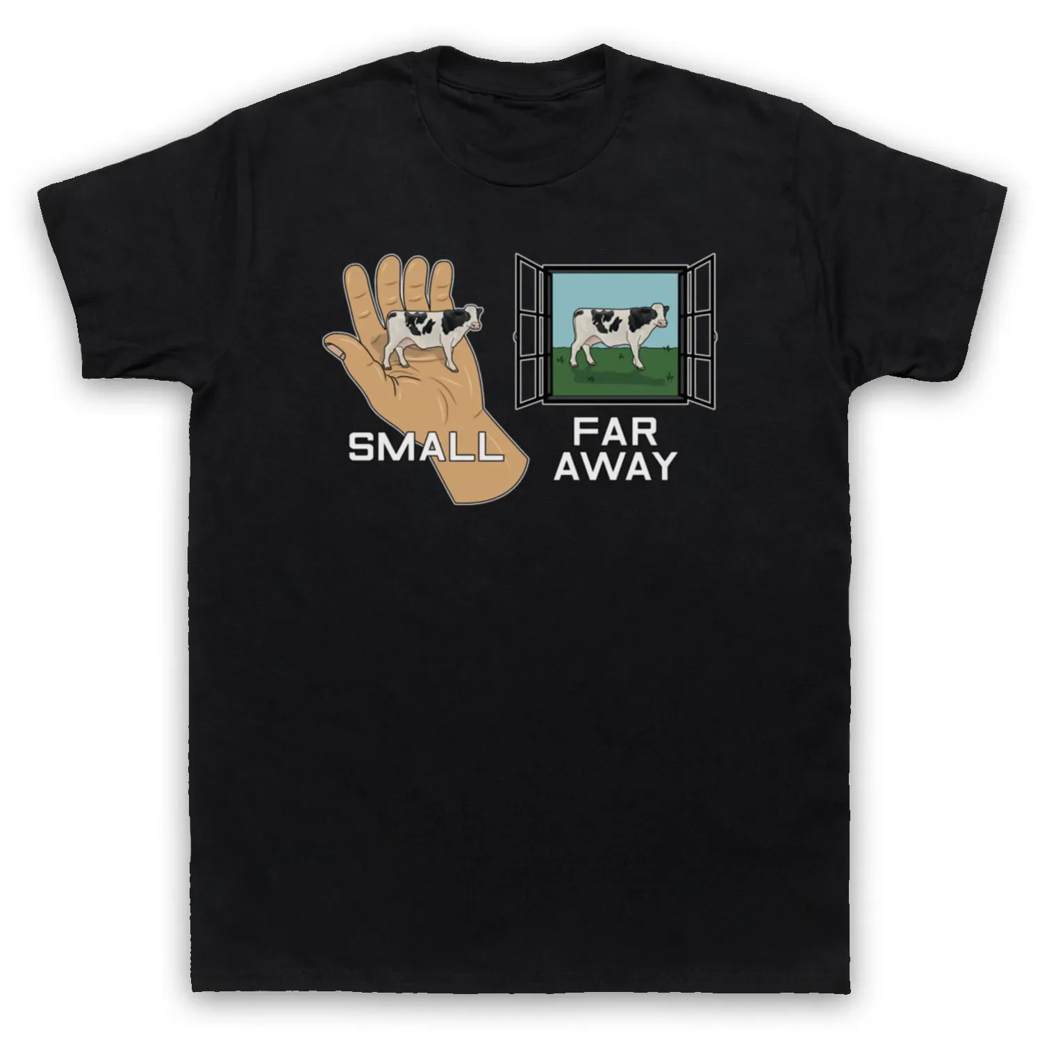 Father Ted Small Far Away Cows Irish Comedy TV Show T-Shirt 100% Cotton O-Neck Short Sleeve Summer Casual Mens T-shirt
