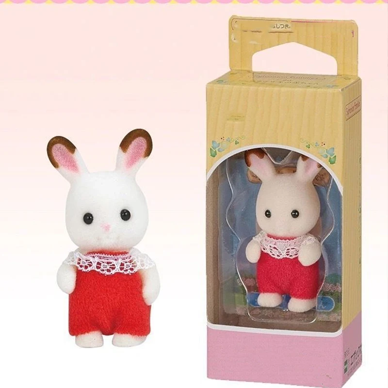 Sylvanians Families Kawaii Plushes New Anime Animal Doll Flocking Ornament Kids Play House Cosplay Classic Toys Children Gift