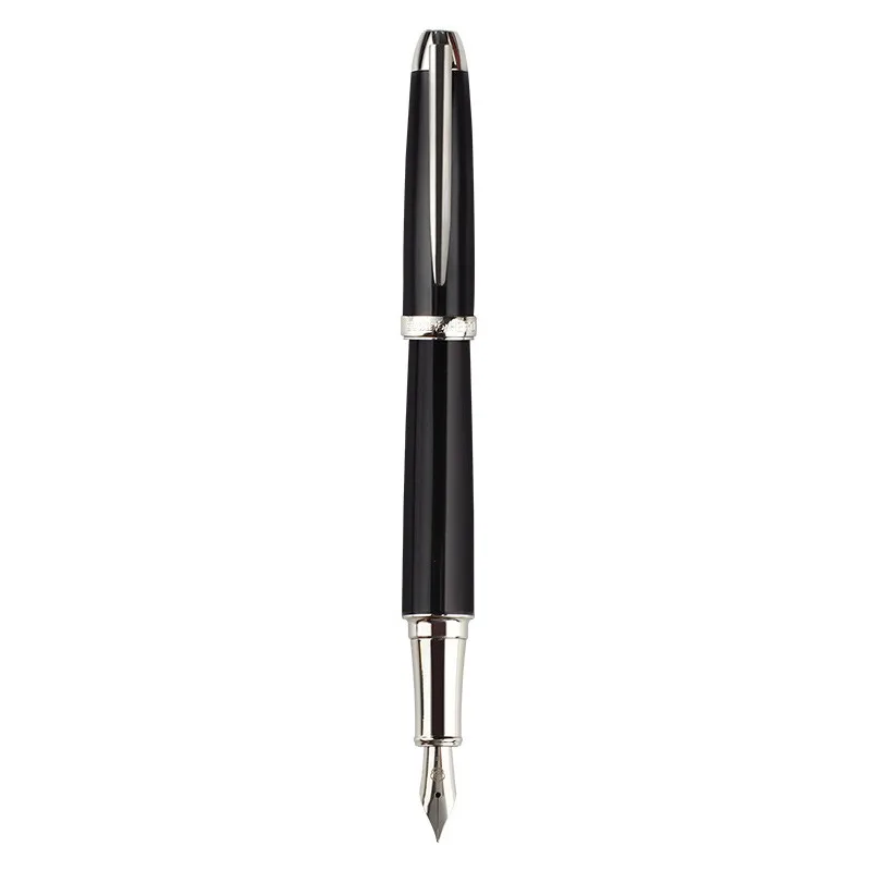 HERO Lxuury Black Metal Fountain Pen Original Iridium F 0.5MM Nib Men's Adult Business Office School Student High-end Stationery