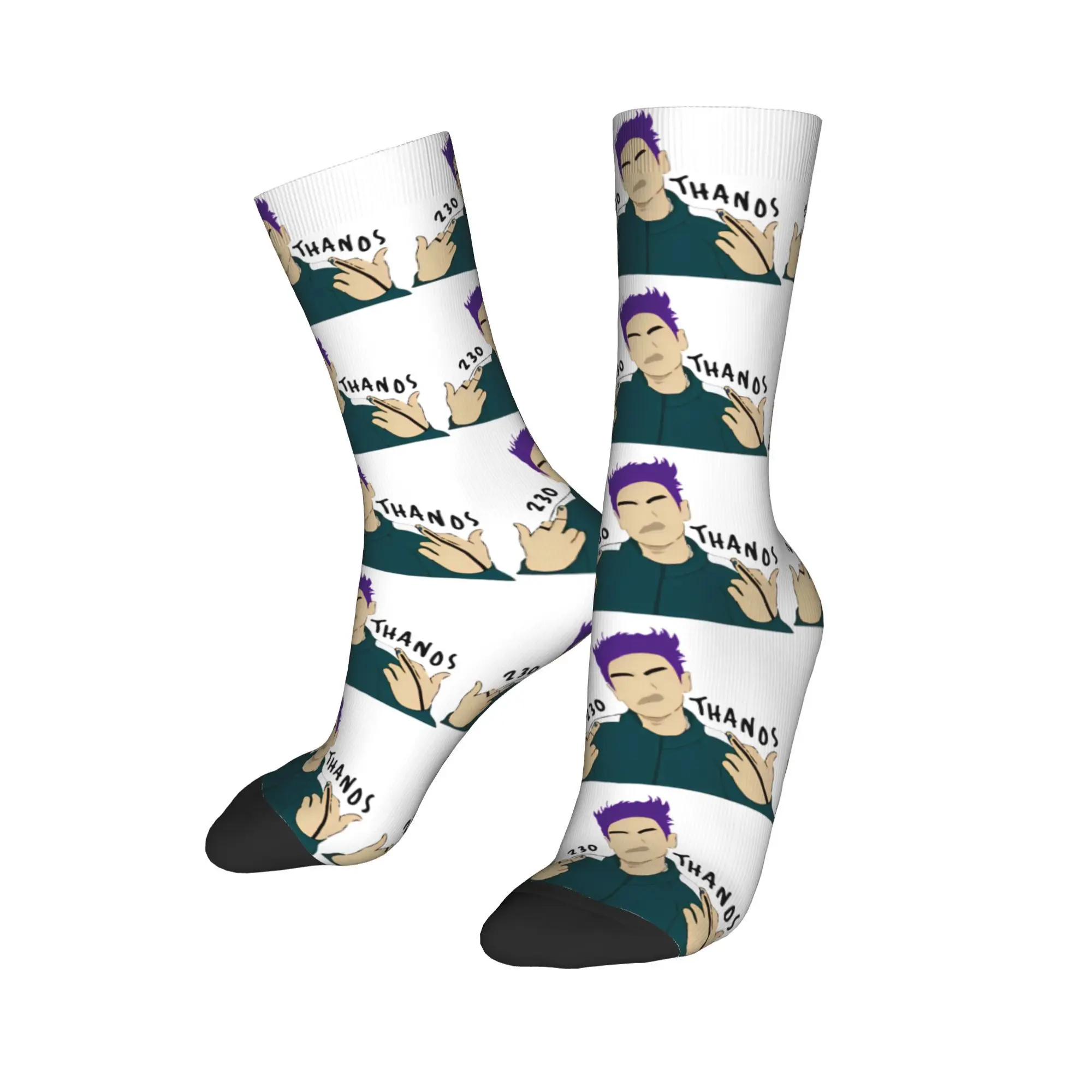 

Winter Warm Cool Women Men Thanos Kpop Player 230 Socks T.O.P Rapper Sweat Absorbing Basketball Socks