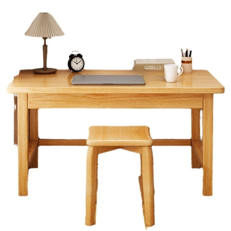 

Solid wood desk computer desk, desktop student home study writing desk bedroom, simple desk workbench table