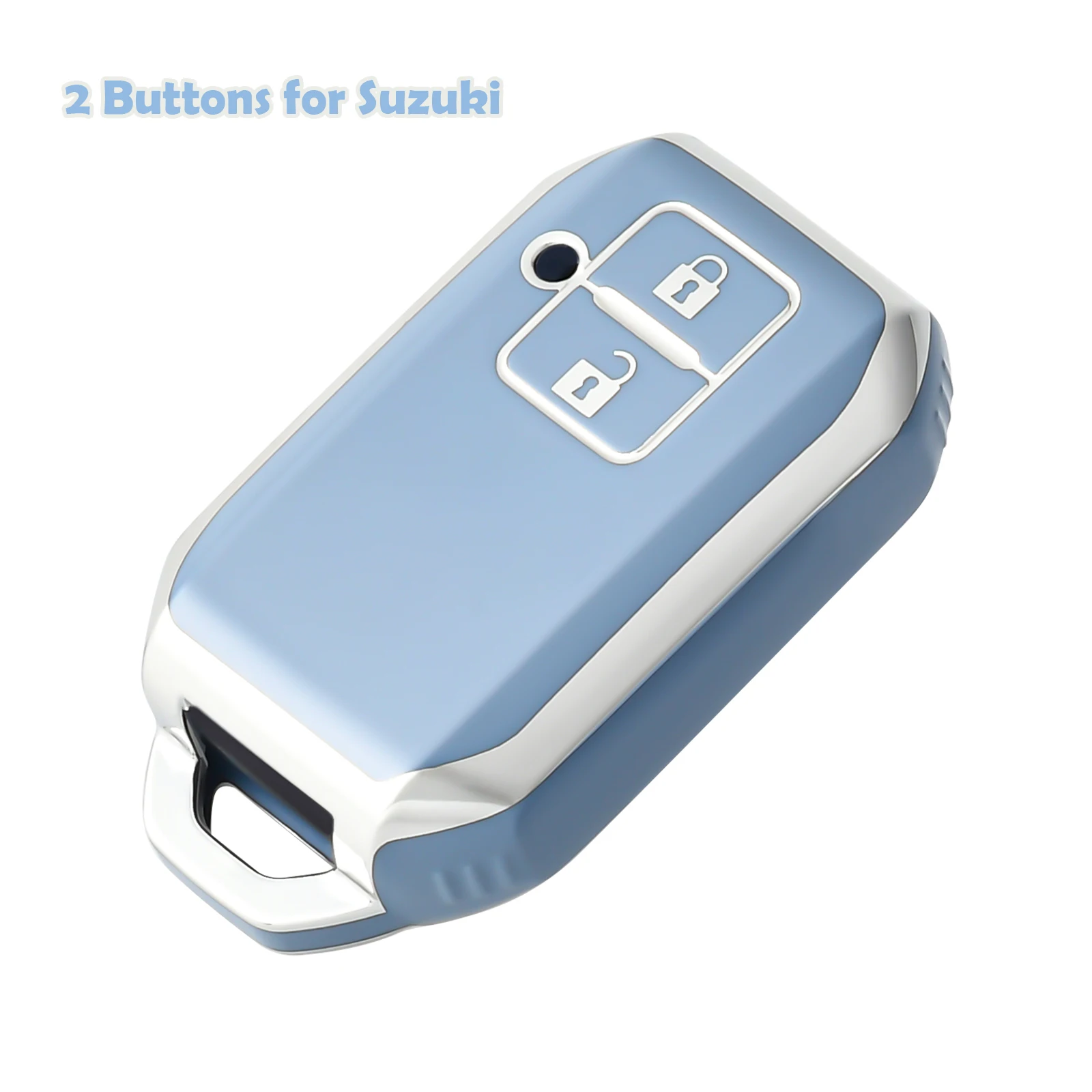 2 Buttons Suitable for Suzuki Car Key Case Cover for Suzuki  Swift Keybag, Tianyu SX4 Jimny Car Key Protective Fob Shell Buckle