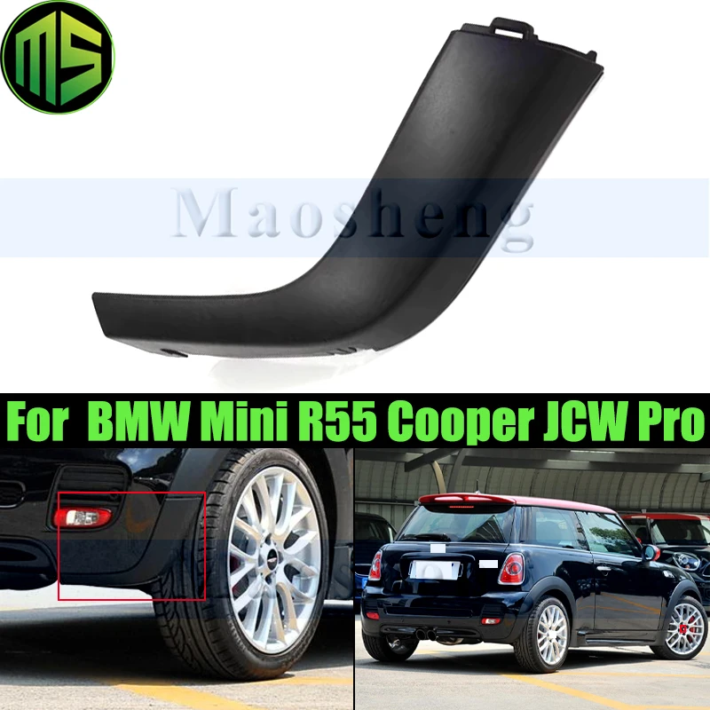 

Maosheng Rear Bumper Corner Kit For Mini R55 R56 R57 Cooper JCW PRO Rear Bumper Trim Plate Rear Wrap Corner Angle