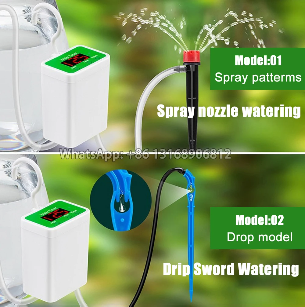 Automatic Timed and Measured Watering System Easy Plant Care Small Smart Irrigation Device for Home Use Balcony Potted Plants