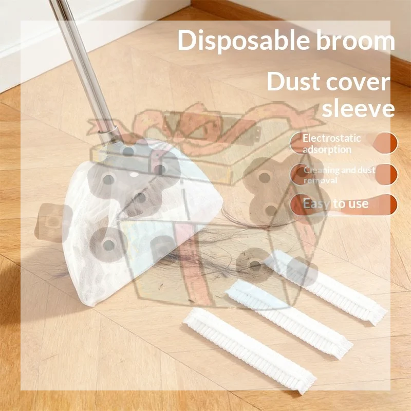 【CC】10/100Pcs Disposable Cover Dust Removal Cover Non-Woven Fabric For Sweeping, Cleaning, Wiping The Floor