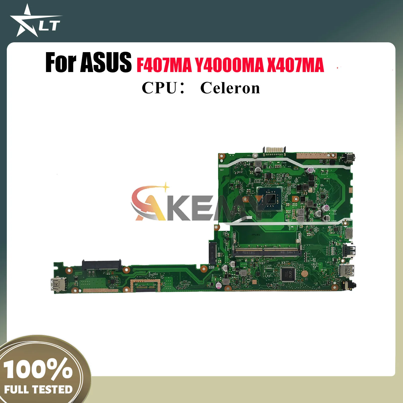 

X407MA Материнская плата для ноутбука ASUS VivoBook Y4000MA X407MA F407MA X407M Материнская плата для ноутбука с процессором Celeron 100% тестирование OK stk