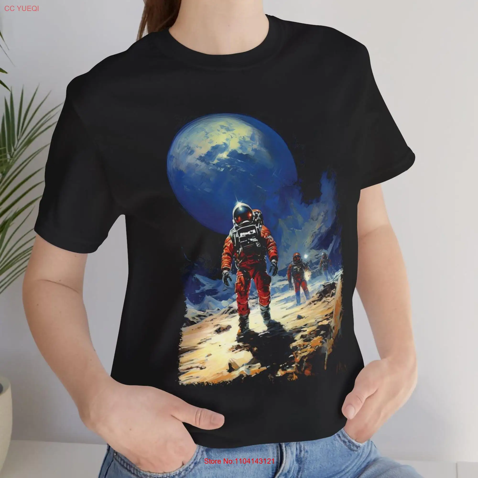 Dark Frontier Lost Astronauts Retro Sci fi T Shirt Vintage Science Fiction Concept ArT Space Exploration Alien Planet