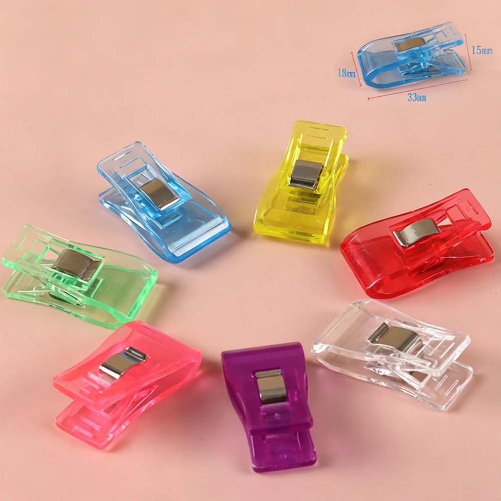 

7 pcs Sewing Clips Colorful Clips Multipurpose Plastic Craft Crocheting Knitting Safety Clothing Clips Random ColorColor