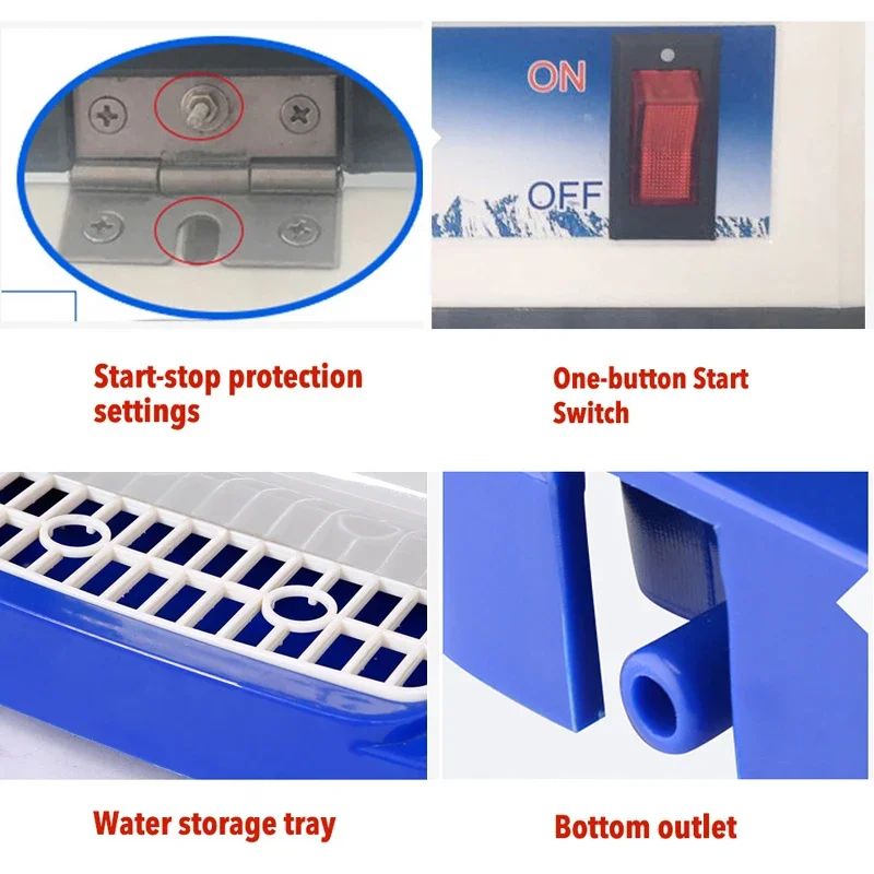 

Ice Machine For Household And Commercial Use Double Blade And Lip Crusher Greater Ice Strong And Powerful