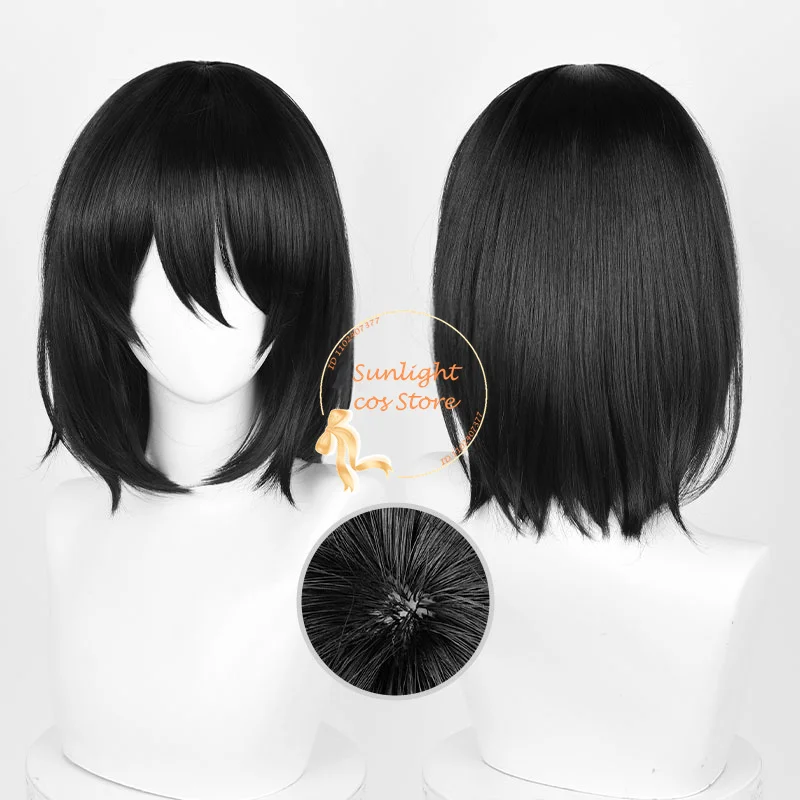 Anime Titan Mikasa Ackerman Cosplay Wig Black Women Mikasa Wigs Heat Resistant Synthetic Hair Halloween Party Wigs + Wig Cap