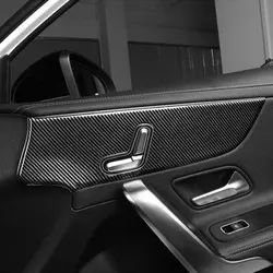 For Mercedes Benz A Class W177 V177 A180 A200 A220 A250 2019-2021+ Car Accessories Front Door Panel Trim Cover Decoration Frame