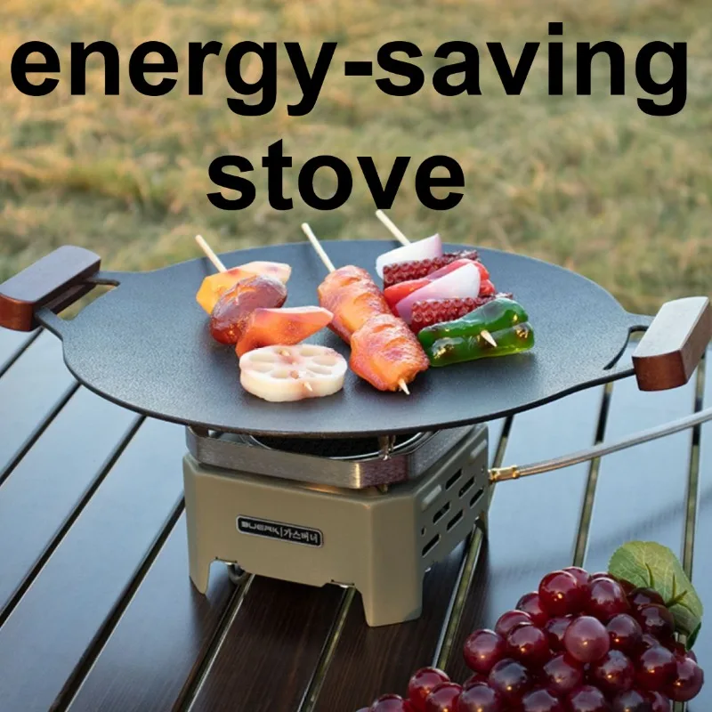 Portable Windproof Gas Burner Head Energy-saving Hiking Picnic Gas Stove Outdoor Multifunctional Survival Camping Supplies